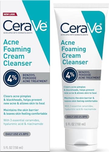 CeraVe Acne Foaming Cream Cleanser (4% Benzoyl Peroxide)
