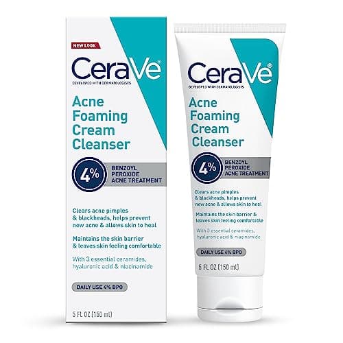 CeraVe Acne Foaming Cream Cleanser (4% Benzoyl Peroxide)