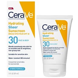 CeraVe Hydrating Mineral Sunscreen SPF 30